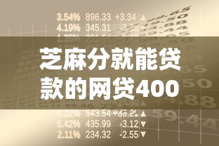 芝麻分就能贷款的网贷4000元无门槛本月借款平台力荐！分享小额网贷口子4000元无门槛借款