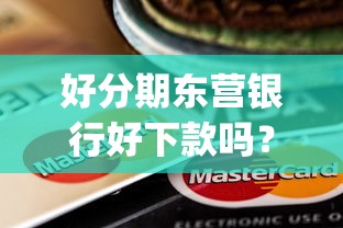 好分期东营银行好下款吗？盘点5个最新贷款app给你参考