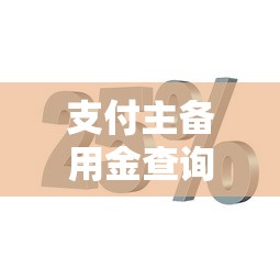 支付主备用金查询征信？分享5个类似高炮口子的平台