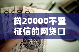 贷20000不查征信的网贷口子？这5个线上贷款平台值得一试