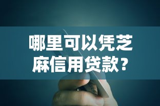 哪里可以凭芝麻信用贷款？5个平台试试看哪个能下款