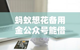 蚂蚁想花备用金公众号能借到钱吗？5000元无门槛借款8个平台推荐