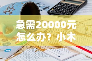 急需20000元怎么办？小木分期好下款吗试试这5个无门槛平台