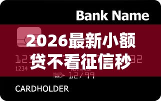 2026最新小额贷不看征信秒过吗，总结十个正规信用贷款平台！