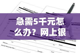 急需5千元怎么办？网上银行额度申请不通过试试这7个无门槛平台