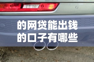 的网贷能出钱的口子有哪些呢？看看这6个车子抵押贷款平台怎么样