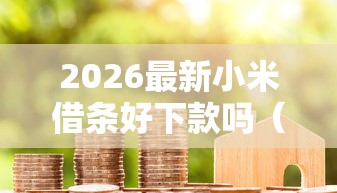 2026最新小米借条好下款吗（支持微信），7个个人贷款平台无私分享