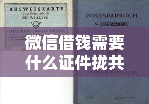 微信借钱需要什么证件拢共有哪些选择?7个18岁必过的贷款平台详解 微信借钱需要什么证件拢共有哪些选择?7个18岁必过的贷款平台详解