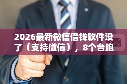 2026最新微信借钱软件没了（支持微信），8个台胞证贷款平台无私分享