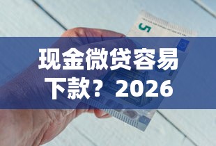 现金微贷容易下款？2026最新测评10个借钱最好的平台
