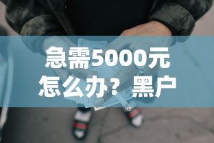 急需5000元怎么办？黑户可以网贷试试这8个无门槛平台