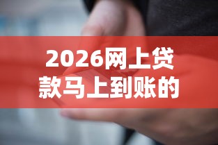 2026网上贷款马上到账的平台,差8千元就选这6个平台 2026网上贷款马上到账的平台,差8千元就选这6个平台