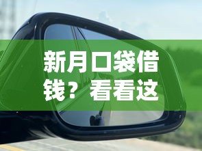 新月口袋借钱？看看这6个车辆抵押贷款正规平台怎么样