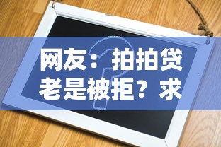 网友：拍拍贷老是被拒？求介绍几款秒下700芝麻分贷款平台