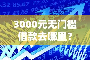 3000元无门槛借款去哪里？未满20岁小额贷款看这5个平台