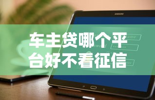 车主贷哪个平台好不看征信的？8个平台试试看哪个能下款