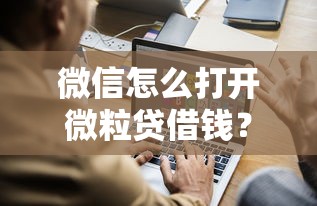 微信怎么打开微粒贷借钱？盘点6个网络借钱平台给你参考