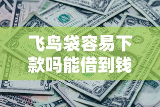 飞鸟袋容易下款吗能借到钱吗？7千元无门槛借款8个平台推荐