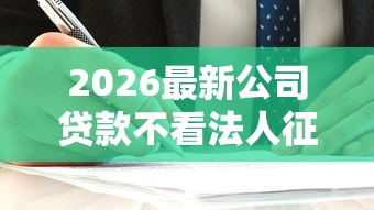 2026最新公司贷款不看法人征信，总结十个比较正规的贷款平台！