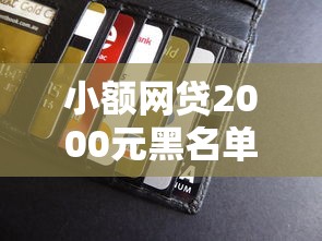 小额网贷2000元黑名单平台可以贷款，容易钱包多久下款的7个平台介绍
