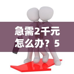 急需2千元怎么办？53岁可以做的网贷试试这6个无门槛平台