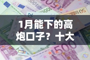 1月能下的高炮口子？十大有没有不查征信的贷款平台推荐