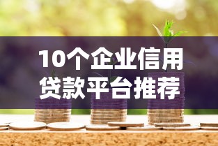 10个企业信用贷款平台推荐，专为攻克楚雄应急借钱难题