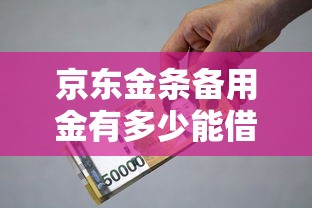 京东金条备用金有多少能借到钱吗？3000元无门槛借款6个平台推荐