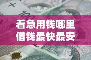 着急用钱哪里借钱最快最安全18周拢共有哪些选择？5个借钱平台好详解