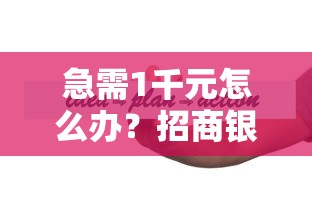 急需1千元怎么办？招商银行两天被拒试试这6个无门槛平台