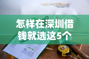 怎样在深圳借钱就选这5个1000元助贷公司黑户口子有什么