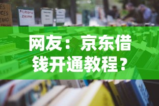 网友：京东借钱开通教程？求介绍几款最快的借钱平台