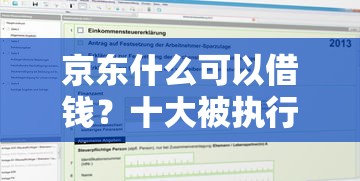 京东什么可以借钱？十大被执行人黑户可以申请网贷的平台推荐