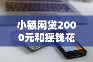 小额网贷2000元和摇钱花一样的平台，不看负债高额度贷款的5个平台介绍