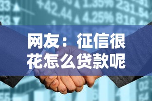 网友：征信很花怎么贷款呢？求介绍几款加盟贷款平台做代理